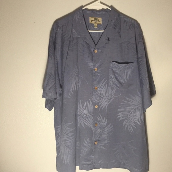 Jamaica Jaxx Other - Jamaica Jaxx Mens Button Front Shirt Large Silk